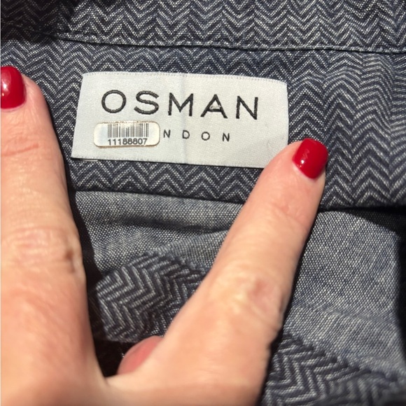Osman London Size 2 Chic Denim-Like Dress - Picture 7 of 9